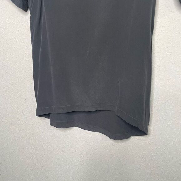 Chaser Women’s Gray 100% Silk Short Sleeve Top Size XS - Picture 3 of 9